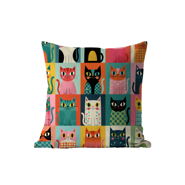 Cats Portrait design printed on a home — ECADRA