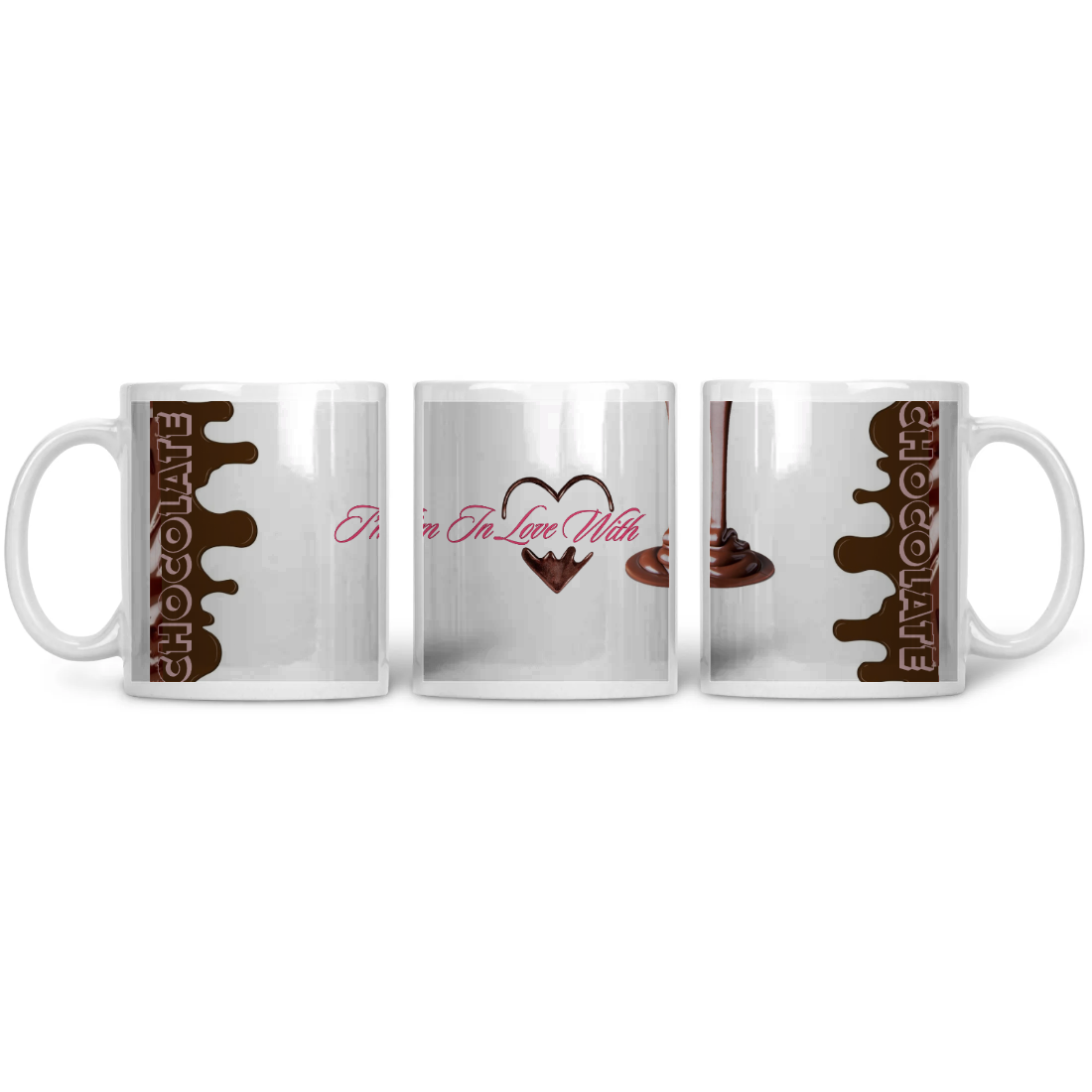 Chocolate Printed Mug – مج مطبوع بتصميم فني – ECADRA
