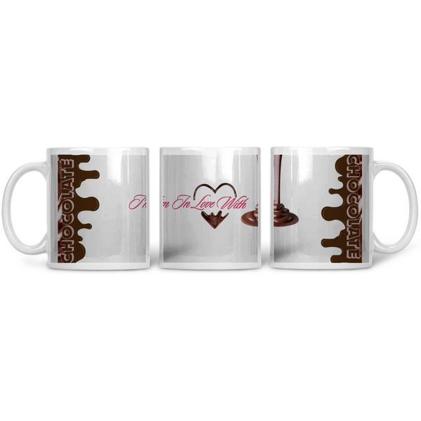 Chocolate Printed Mug – مج مطبوع بتصميم فني – ECADRA