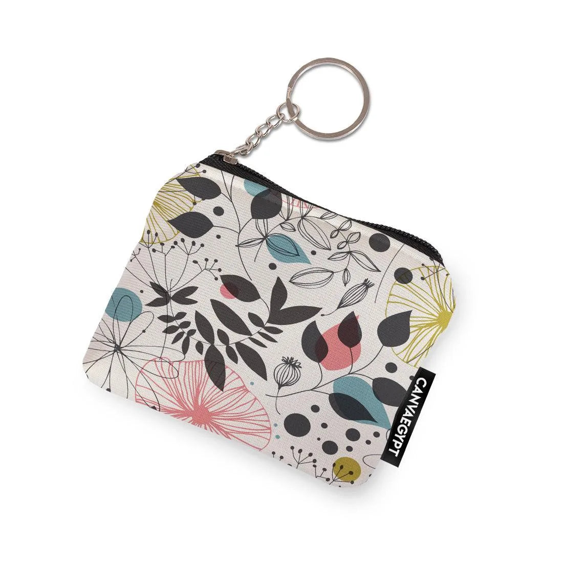 Coin Pocket White Tree Leaves - CANVAEGYPT