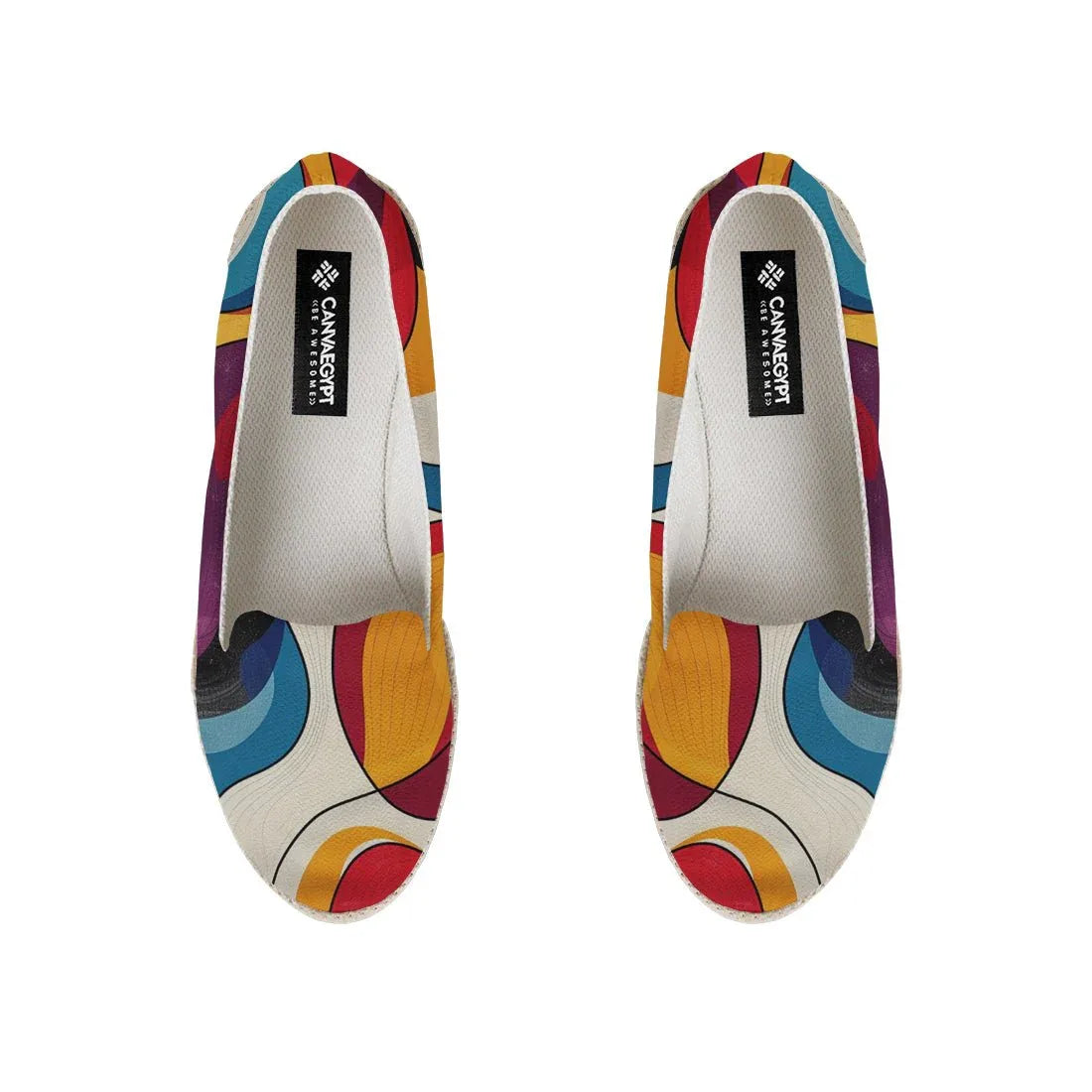 Colorful Abstract Pattern Nook Espadrille - CANVAEGYPT