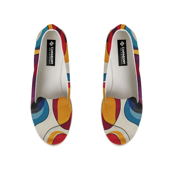 Colorful Abstract Pattern Nook Espadrille - CANVAEGYPT