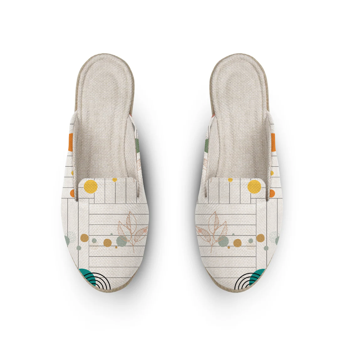 Colorful Circles design printed on a footwear — ECADRA