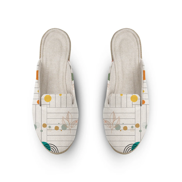 Colorful Circles Voyage Mules – ميول حريمي برسمة رسمة أبستراكت – ECADRA
