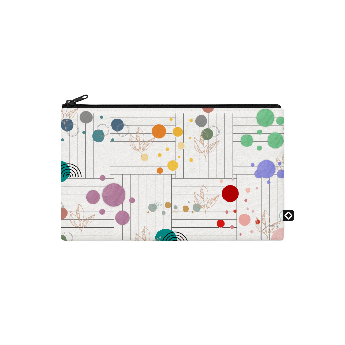 Colorful Circles design printed on a pouches & cases — ECADRA