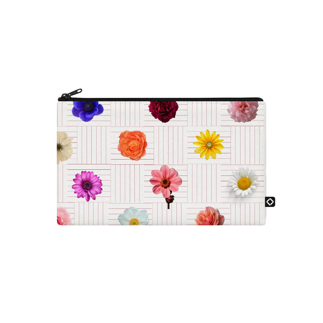 Colorful Roses design printed on a pouches & cases — ECADRA