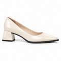 Cream Gloss Uptown Classic Pumps