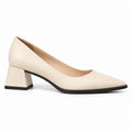 Cream Matte Uptown Classic Pumps