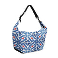 Crescent bag African Pattern Blue