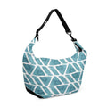 Crescent bag African Pattern Cyan