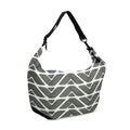 Crescent bag African Pattern Grey