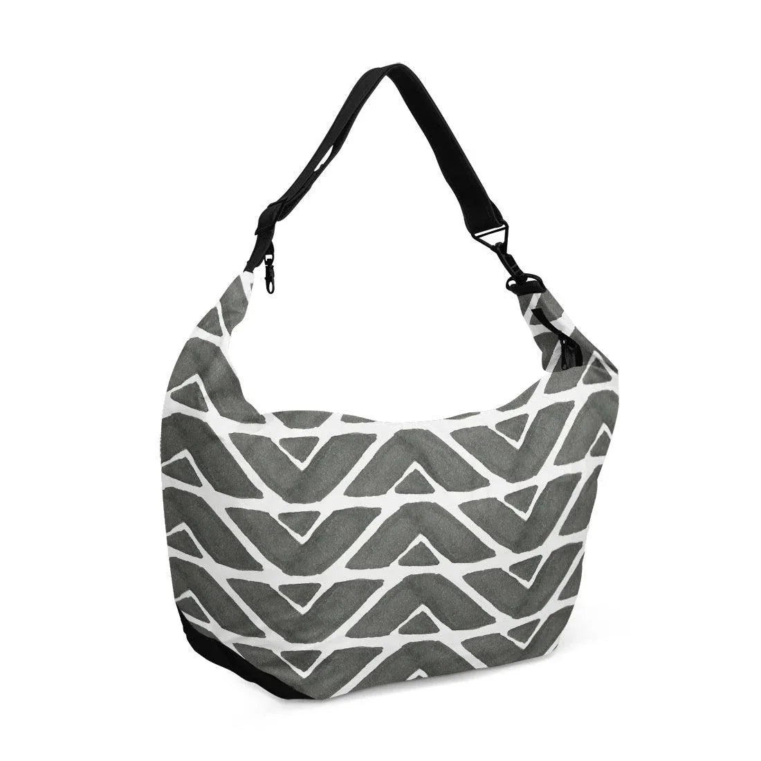 Crescent bag African Pattern Grey - 1