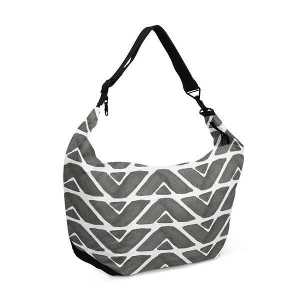 Crescent bag African Pattern Grey - 1