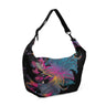 Crescent bag Floral Leaves