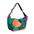 Crescent bag Geometric Purple