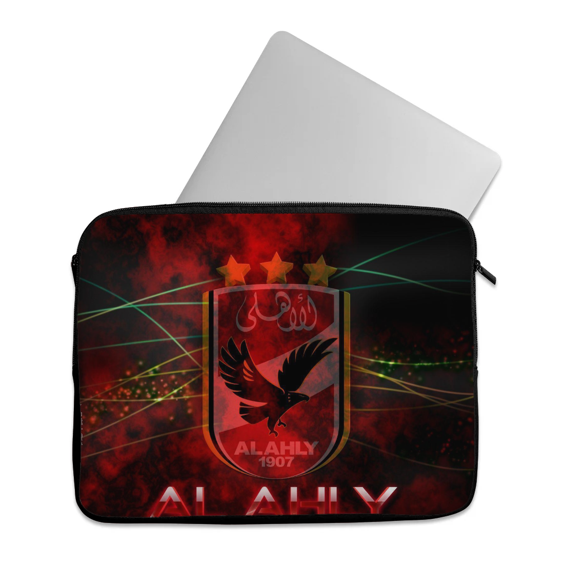 نادي القرن design printed on a laptop sleeves — ECADRA