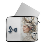هي design printed on a laptop sleeves — ECADRA