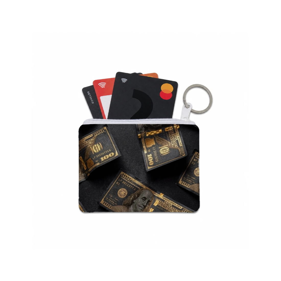 👛عليها رسمه دولارات 💵 Card Holder – محفظة كروت بتصميم فني – ECADRA