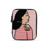 طبطب عنفسك design printed on a tablet sleeves — ECADRA