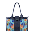 DB Double Handle Large Bag Floral in blue