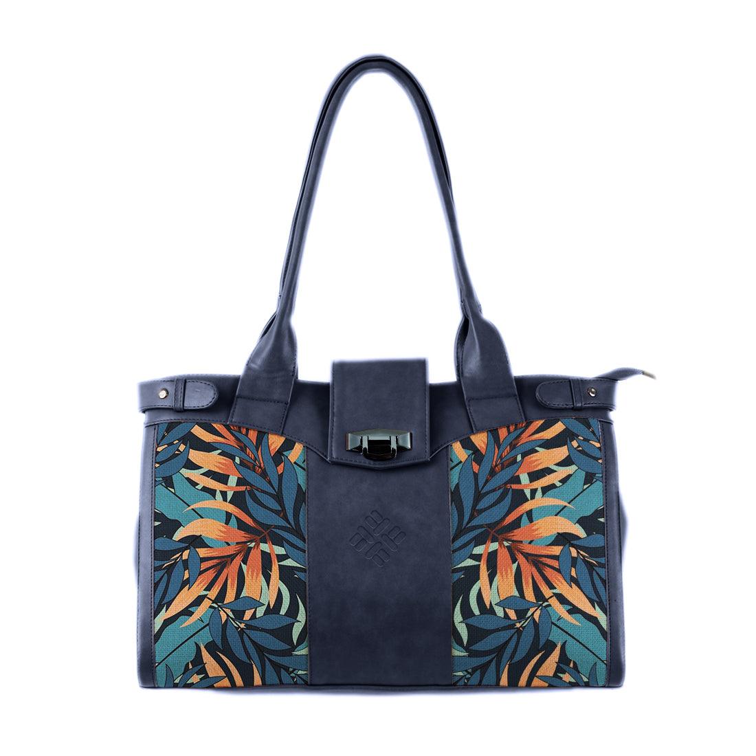 DB Double Handle Large Bag Leaves - CANVAEGYPT
