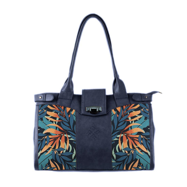 DB Double Handle Large Bag Leaves - CANVAEGYPT