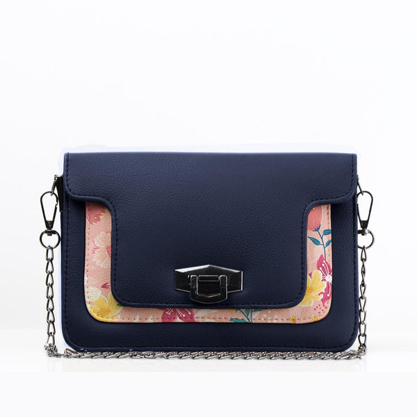DB Mini Embossed Chain Bag Rose Floral - CANVAEGYPT