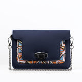 DB Mini Embossed Chain Bag Triangles - CANVAEGYPT