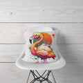Decorative Pillow Angry Flamingo