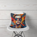 Decorative Pillow Geometric Cyberpunk