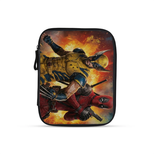 Deedpool and wolverin design printed on a tablet sleeves — ECADRA