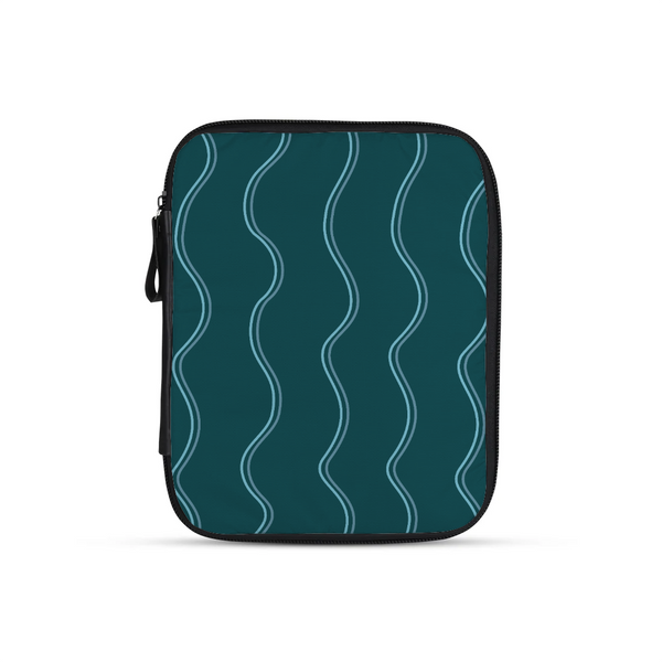 Doodle Waves Tablet Sleeve – جراب تابلت برسمة البحر – ECADRA
