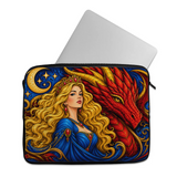 Dragon Queen Fantasy Laptop Sleeve design printed on a laptop sleeves — ECADRA