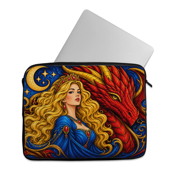 Dragon Queen Fantasy Laptop Sleeve design printed on a laptop sleeves — ECADRA