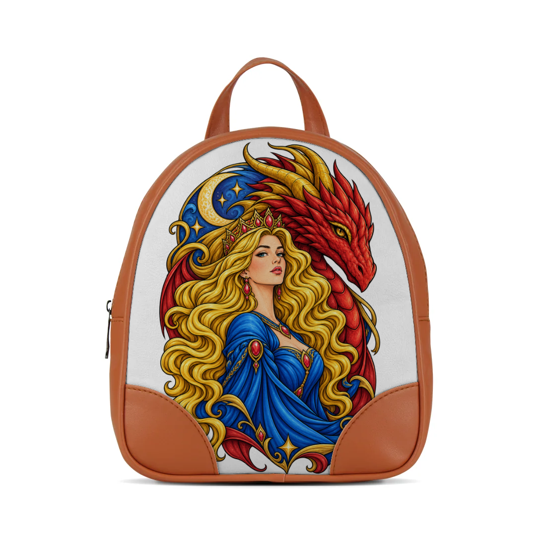 Dragon Queen Fantasy Mini Backpack design printed on a backpacks — ECADRA
