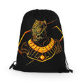 Drawstring Bag Black Panther Golden