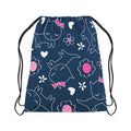 Drawstring Bag Cat Sketch