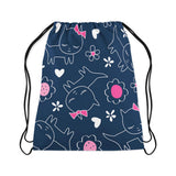 Drawstring Bag Cat Sketch - CANVAEGYPT