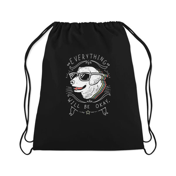 Drawstring Bag Everything will be okay - CANVAEGYPT