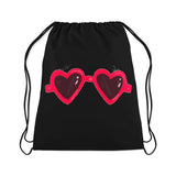Drawstring Bag Heart - Glasses - CANVAEGYPT