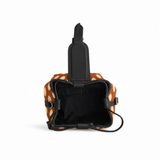 Black Bucket Bags Fawn – Large Spots print – inside top view – ECADRA