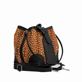 Black Bucket Bags Fawn – Small Spots print – ECADRA
