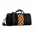 Black Mixed Duffel Bag Fawn