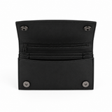 Black Sleek Elegance Fold Wallet Fawn – Large Spots print – inside view – ECADRA