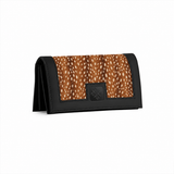 Black Sleek Elegance Fold Wallet Fawn – Small Spots print – ECADRA