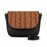 Black Messenger Crossbody Fawn – Small Spots print – ECADRA