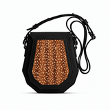 Black Polygon Crossbags Fawn – Small Spots print – ECADRA