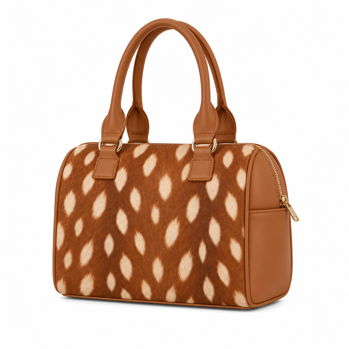 Speedy Bag Fawn – Large Spots print – back view – ECADRA