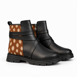 Street Mode Boots Fawn – Large Spots print – ECADRA