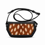 Black Swag Crossbody Fawn – Large Spots print – ECADRA